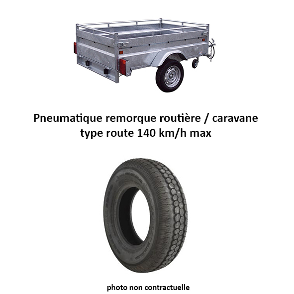 ROUE COMPLETE 4.50 X 10 TL N - 140 km/h 4/0 85x115 REM BAGAGERE RTE