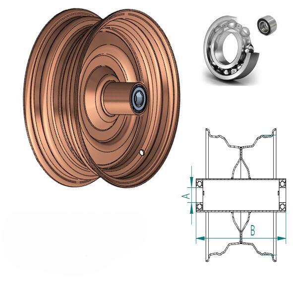 Jante basse creuse 2.50x4 rb 25l75 3002p2 ch plas 25 - 40 km/h div - S005621