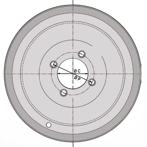 Jante basse creuse 5.00x12 4p22.5 85x110 tm 25 - 40 km/h div - S008606