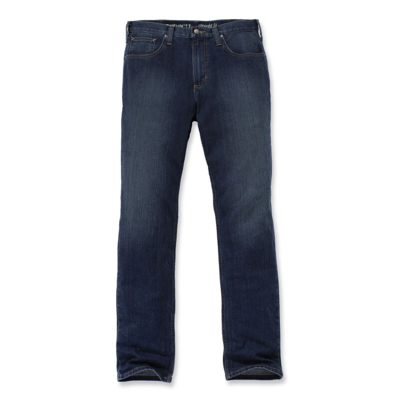 JEAN DROIT FUSELÉ RUGGED FLEX Bleu - 498 - CARHARTT - 102807