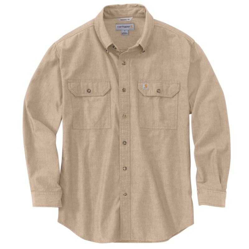 CHEMISE À MANCHES LONGUES EN CHAMBRAY AMPLE Beige - 00256 - CARHARTT - 104368