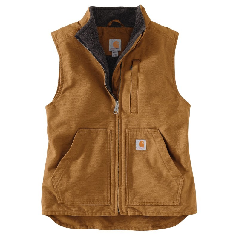 Gilet sans manches Femme à Col Montant Doublé Sherpa Marron - 211 - CARHARTT - 104224