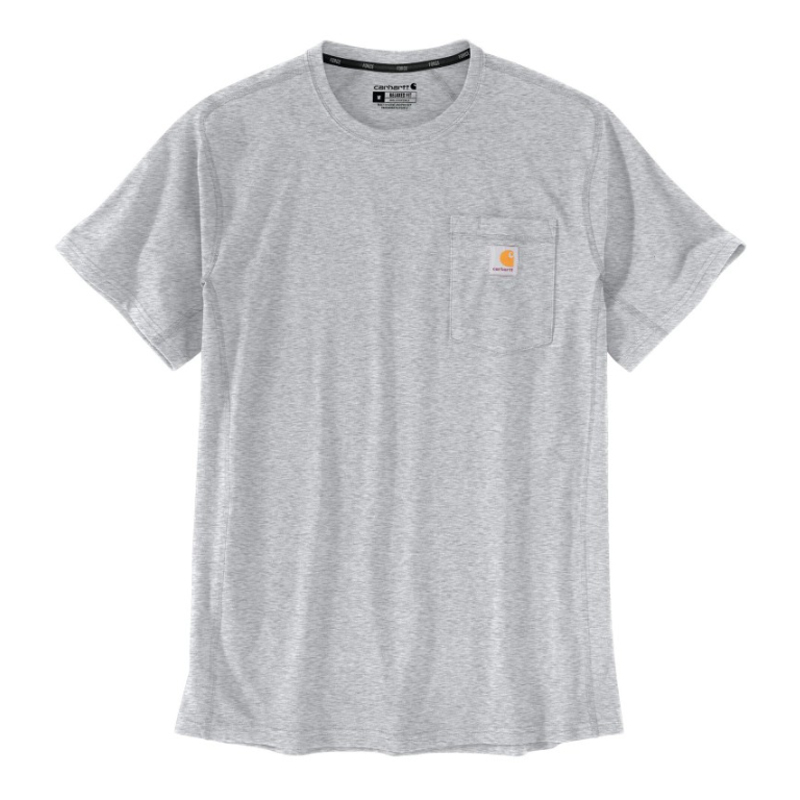 T-shirt Force Flex Pocket Manches Courtes Gris HGY - CARHARTT - 104616