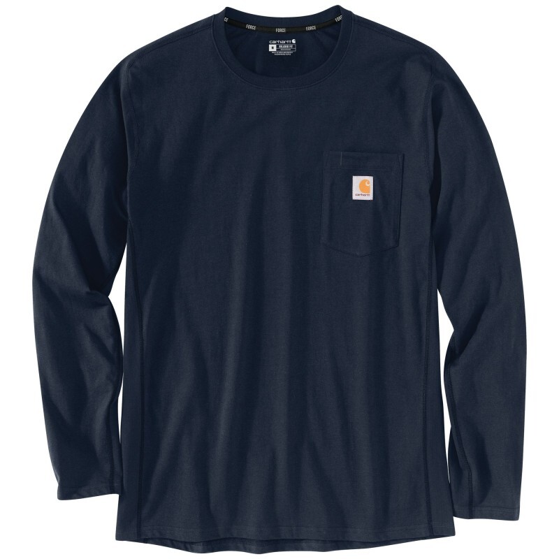 T-shirt Force Flex Pocket Manches Longues Bleu - I26 - CARHARTT - 104617