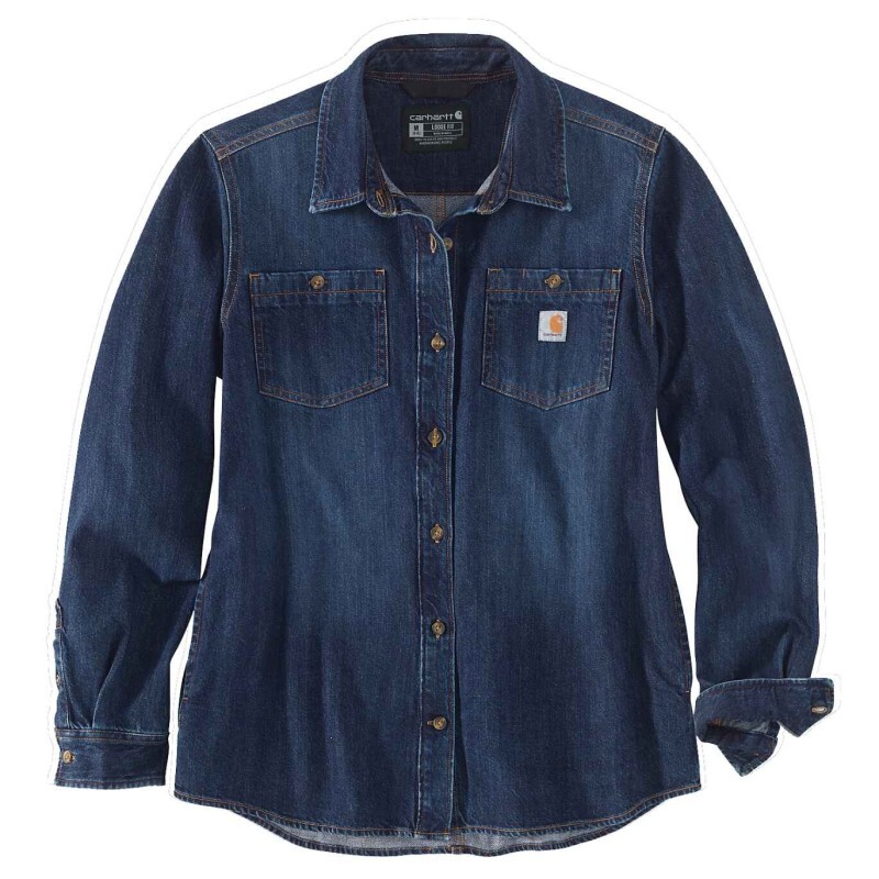 CHEMISE À MANCHES LONGUES EN DENIM DE POIDS MOYEN POUR FEMME - Brun - H85 - CARHARTT - 105492