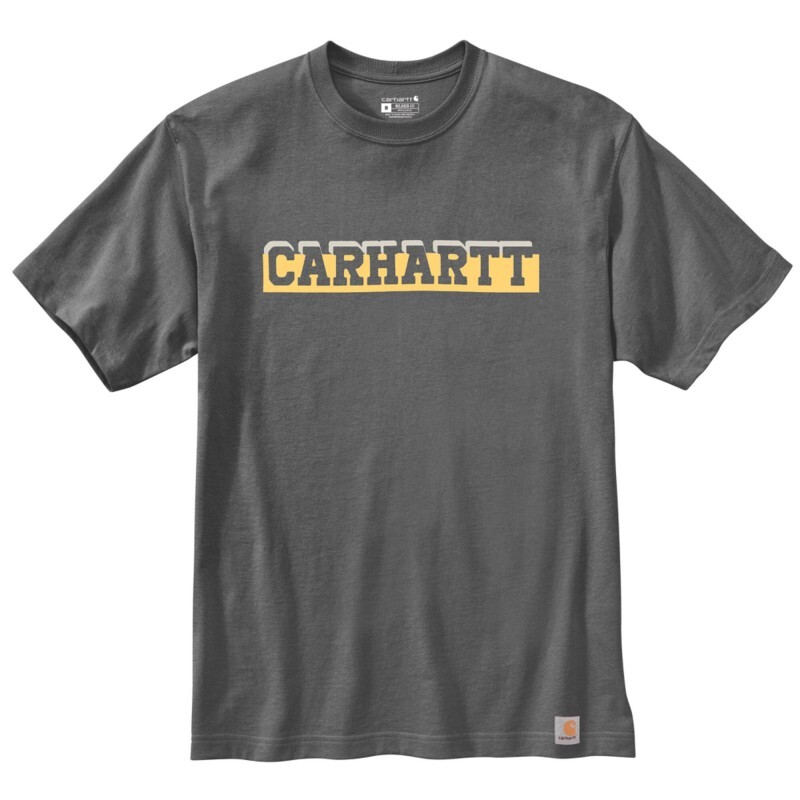 T-shirt Relaxed Manches Courtes Logo Graphic Gris - CRH - CARHARTT - 105909