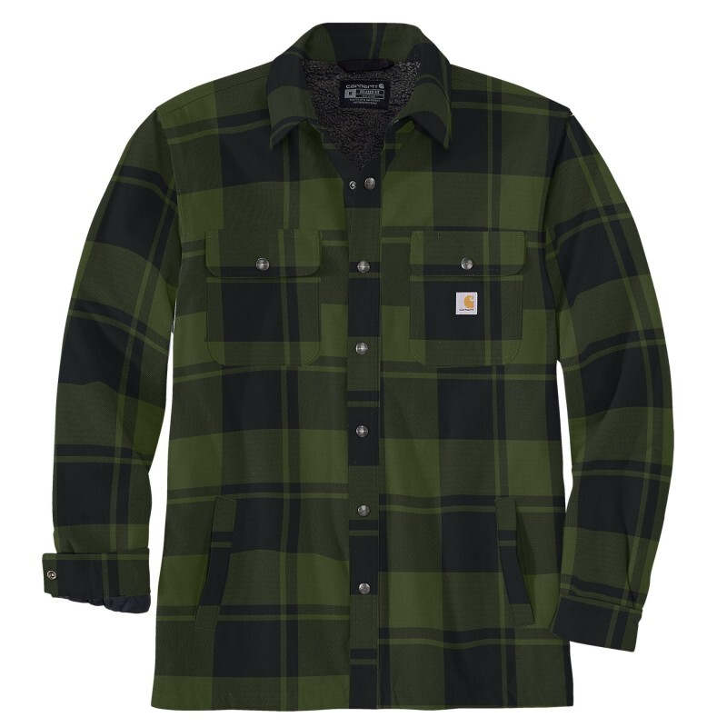 Chemise Flanelle Doublée Sherpa Jac Vert - GD3 - CARHARTT - 105939