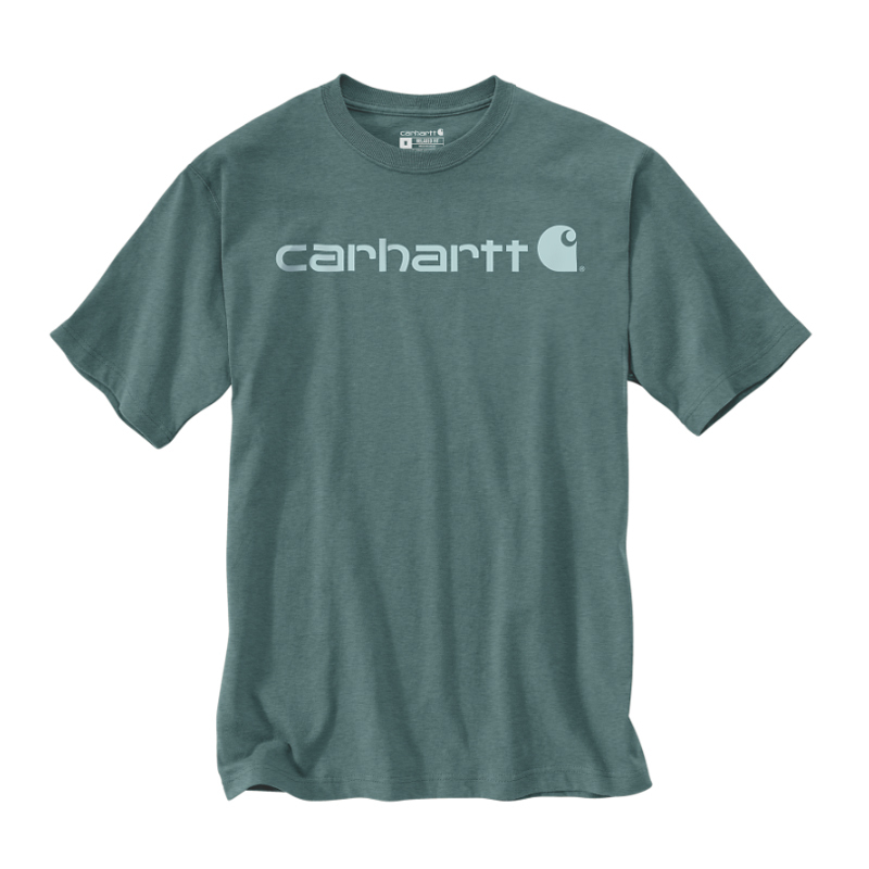 T-shirt Core Logo Manches Courtes Bleu/Vert GE1 - CARHARTT - 103361