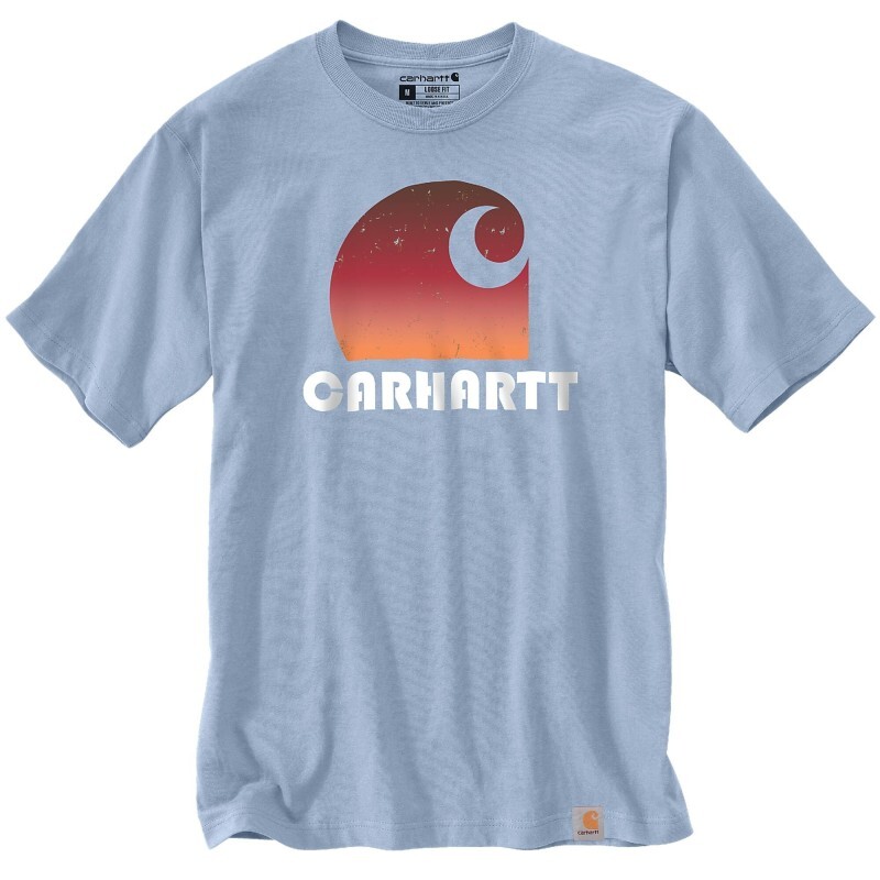 T-shirt Heavy Manches Courtes C Graphic Bleu - HC5 - CARHARTT - 106151