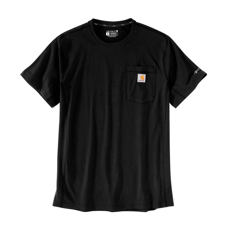 T-shirt Force Pocket Manches Courtes Noir N04 - CARHARTT - 106652