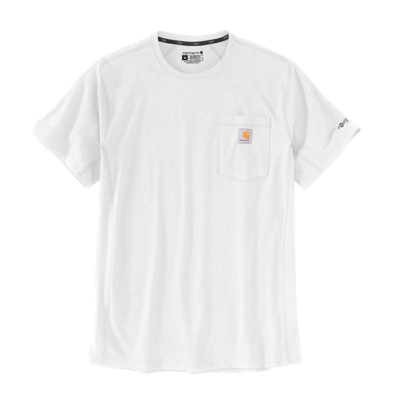 T-shirt Force Pocket Manches Courtes Blanc WHT - CARHARTT - 106652