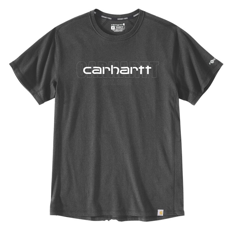 T-shirt Force Manches Courtes Logo Graphic Gris - CRH - CARHARTT - 106653