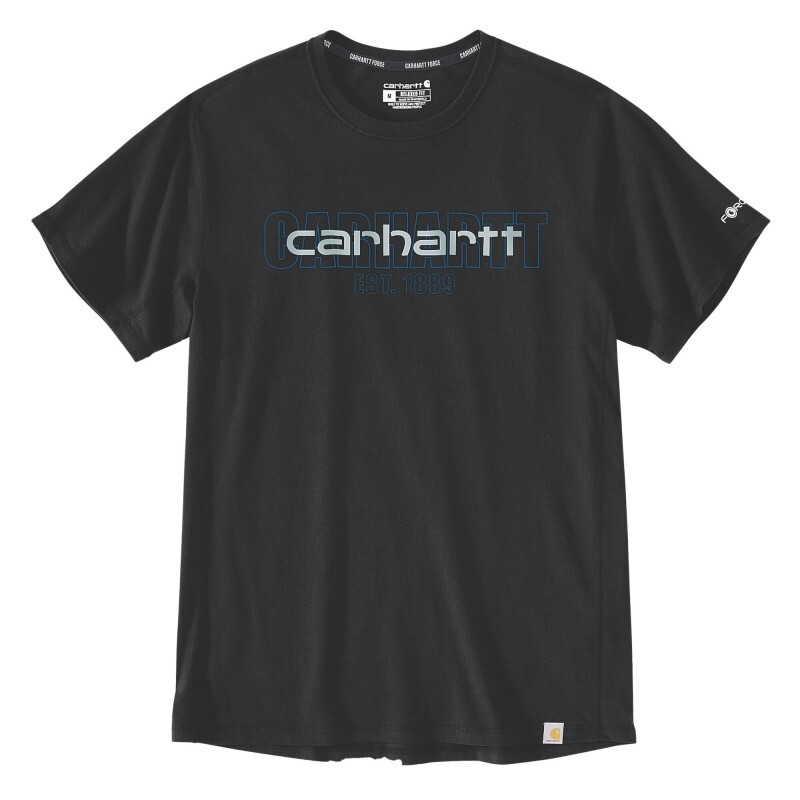 T-shirt Force Manches Courtes Logo Graphic Noir - N04 - CARHARTT - 106653