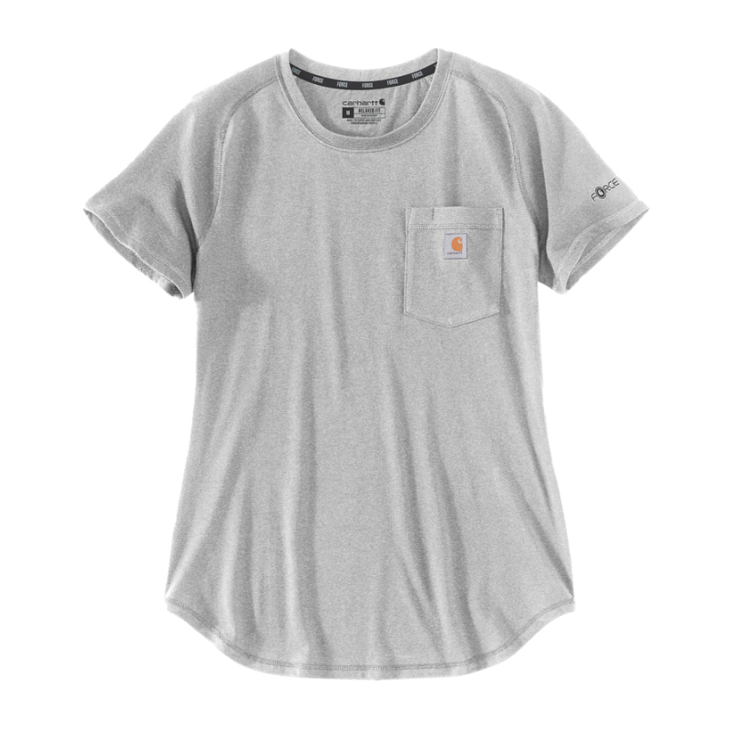 T-shirt Femme FORCE POCKET Gris HGY - CARHARTT - 106650