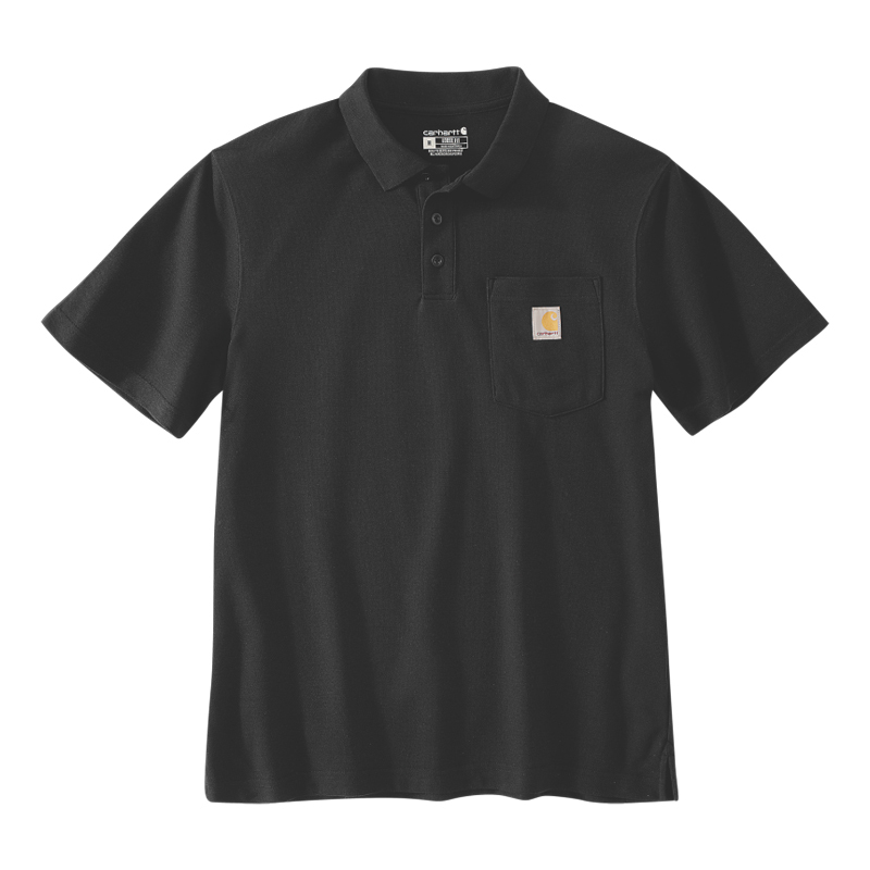 Polo à poches Manches Courtes MIDWEIGHT Noir - BLK - CARHARTT - 106685