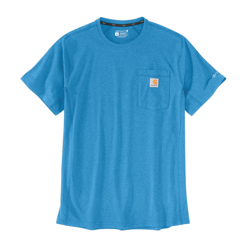 T-shirt Force Pocket Manches Courtes Bleu HL5 - CARHARTT - 106652