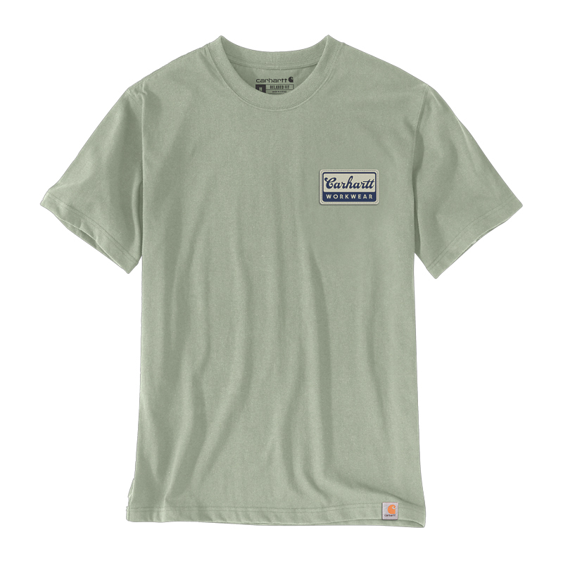 T-shirt Script Manches Courtes Patch Vert GI7 CARHARTT - 106764