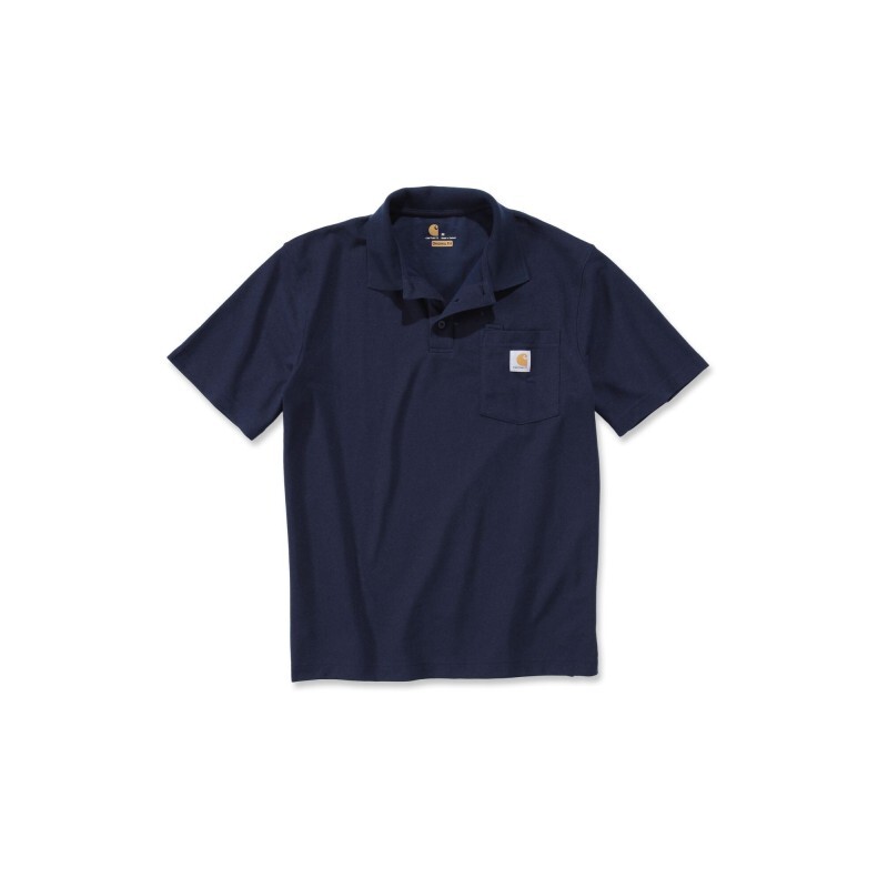 POLO DE TRAVAIL À POCHES Manches Courtes Bleu - NVY - CARHARTT - K570