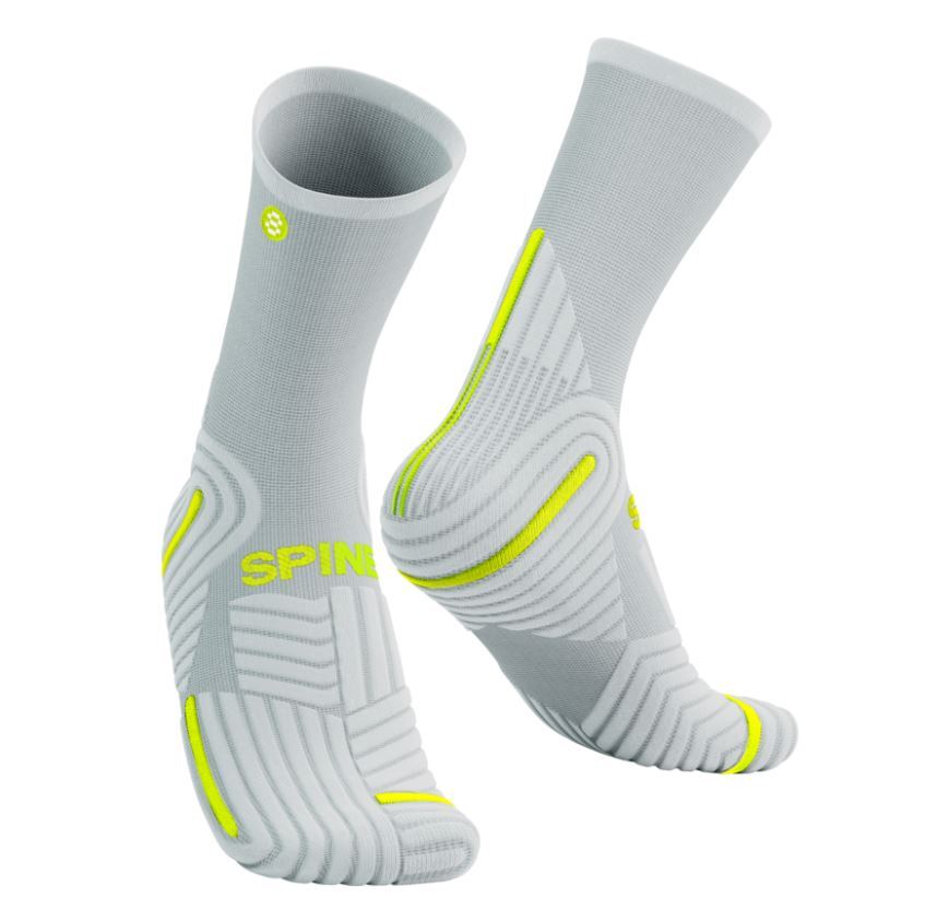 Chaussettes FR Pro coupe courte - Blanc/Jaune WHY - SPINE - FRSKSPROSC