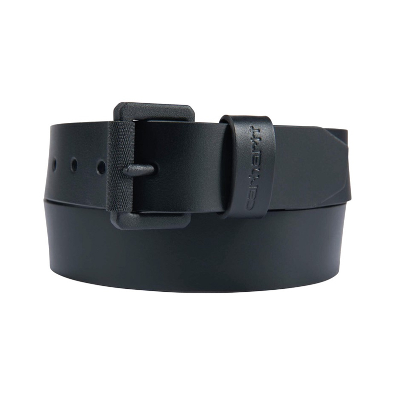 Ceinture à boucle à rouleau en cuir bride T.44 Noir 002 - CARHARTT - A0005562