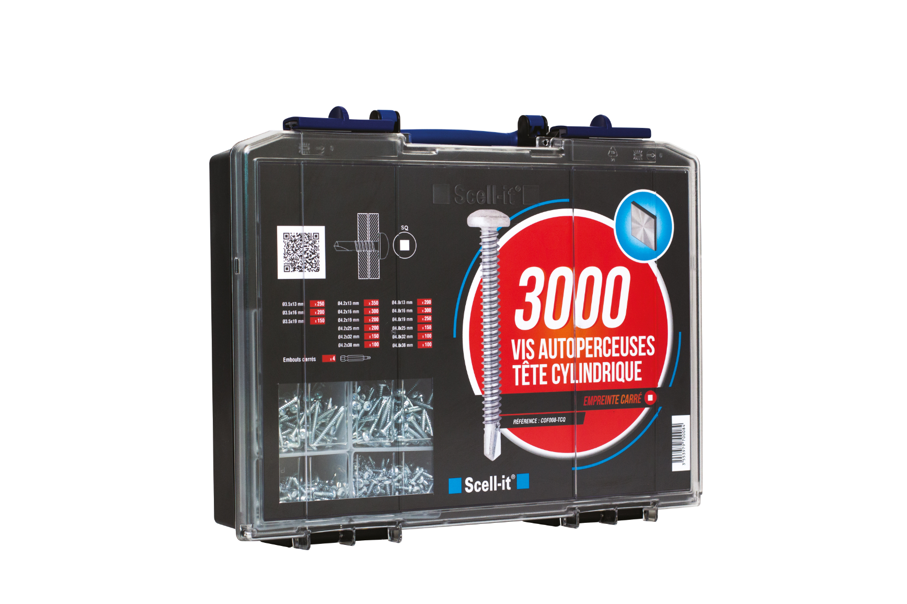 Coffret de 3000 vis autoperceuses Scell-it - SCELL-IT - COF008-TCQ