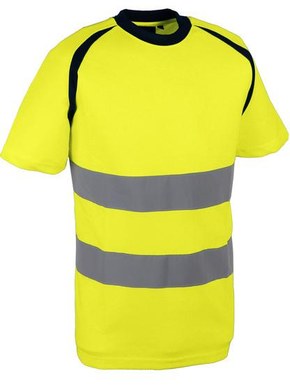 T-shirt jaune haute visibilité bird-eye - SINGER - SUZE