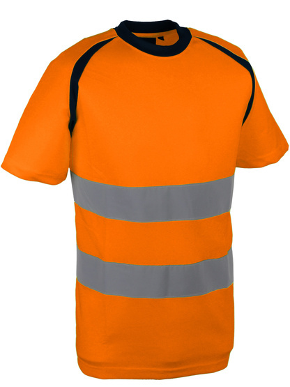 T-shirt orange haute visibilité bird-eye- SINGER - SUZO