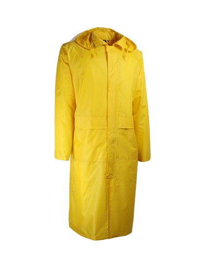 Manteau de pluie en PVC souple jaune avec capuche - SINGER - VPLMANJ