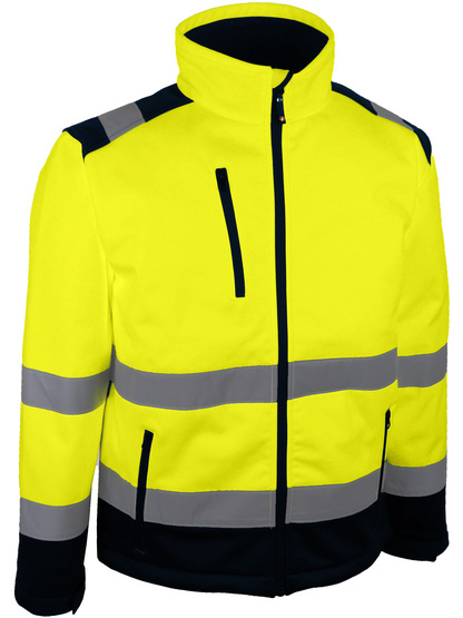 Veste Softshell haute-visibilité jaune coupe-vent - SINGER - VULCA