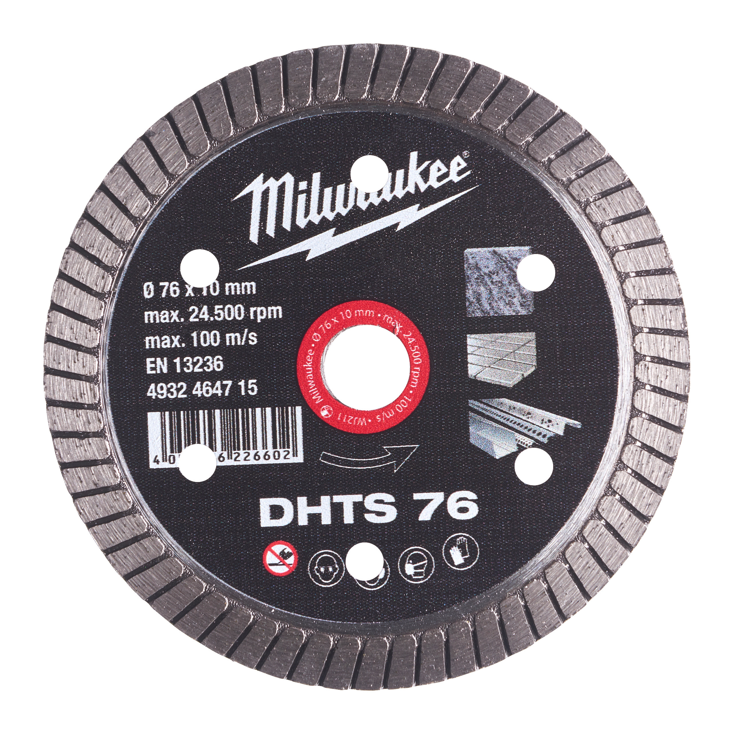 Disque diamand DHTS 76 - 1 pc MILWAUKEE ACCESSOIRES - 4932464715