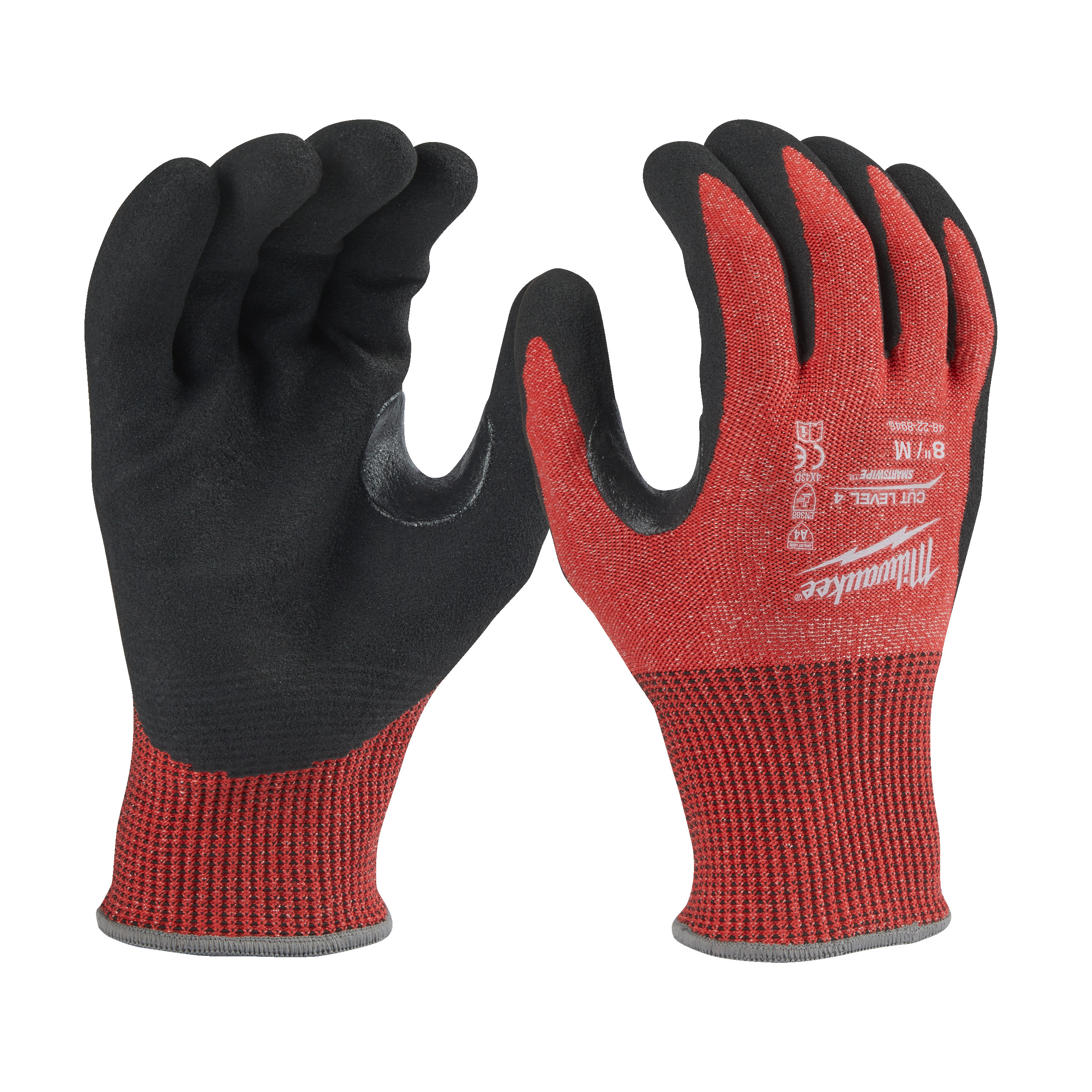 Gants anti-coupure niveau 4/d- m/8 - 1 pc MILWAUKEE EPI - 4932479912