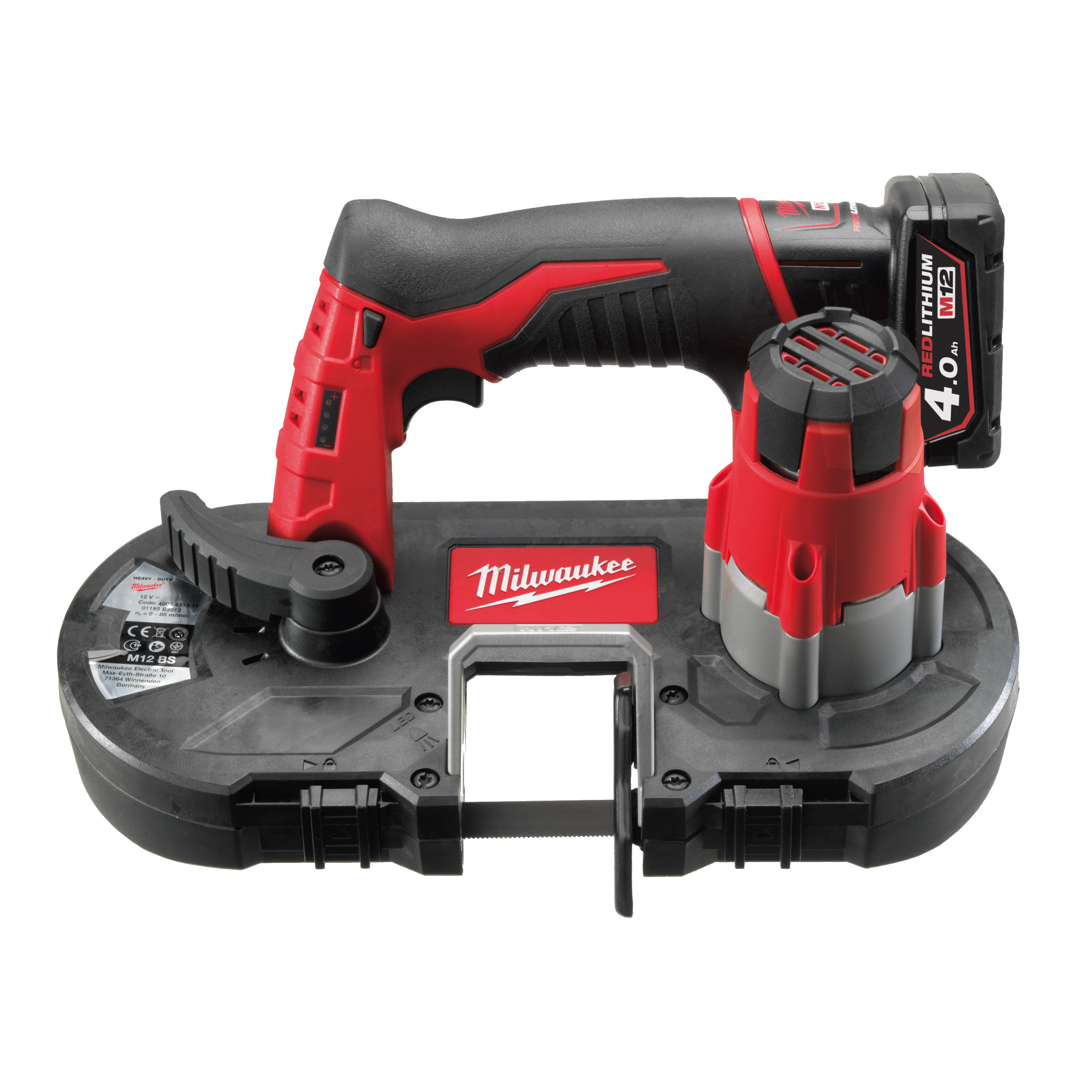 Scie à ruban, 12V, 4,0 Ah MILWAUKEE M12 BS-402C - 4933441805