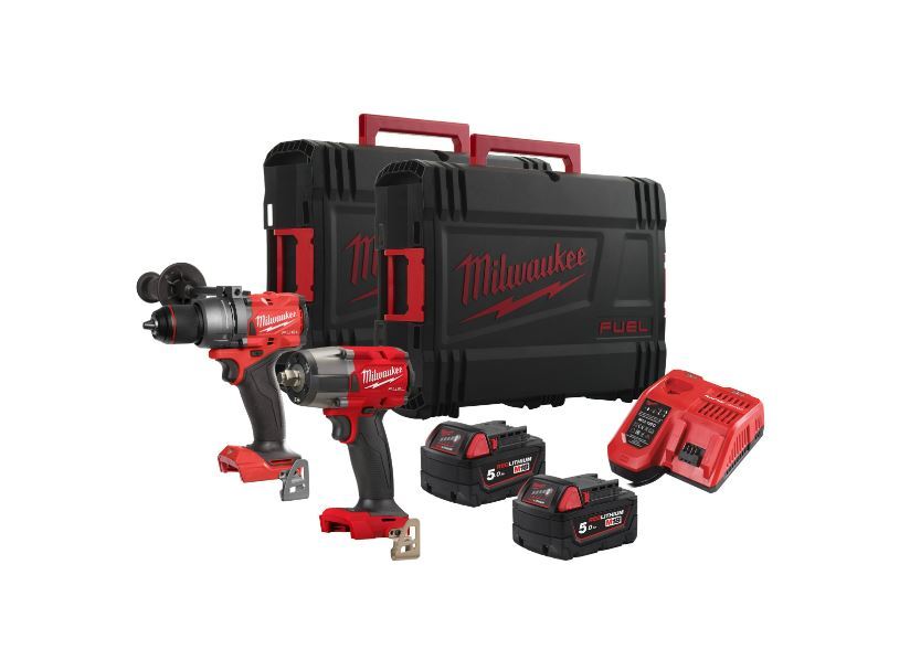 PACK 2 MACHINES MILWAUKEE M18 FPP2F3-502X BATTERIES ET CHARGEUR - 4933492518