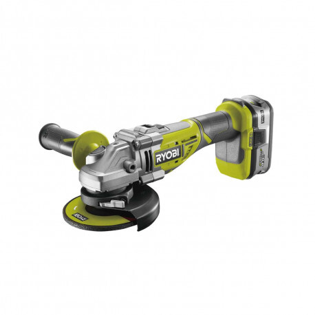 Meuleuse d'angle RYOBI 18V LithiumPlus ONE+ Brushless - 1 batterie 4,0 Ah - 1 chargeur rapide - 5133004231