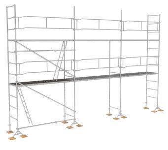 Echafaudage ACIER fixe M49 60 m² PRIMO structure seule - TUBESCA - 0P000164