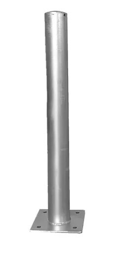 Poteau de protection avec platine galvanisé VISO - POT800GAL
