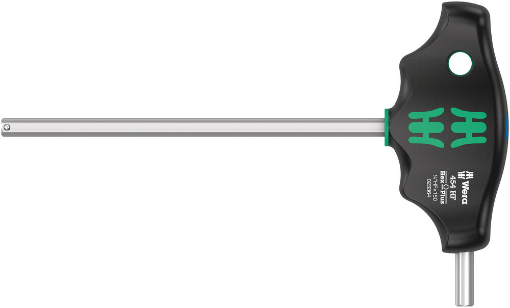 Tournevis hexagonal en T Hex-Plus avec fonction de retenue, système impérial 454 Hex-Plus HF 1/4