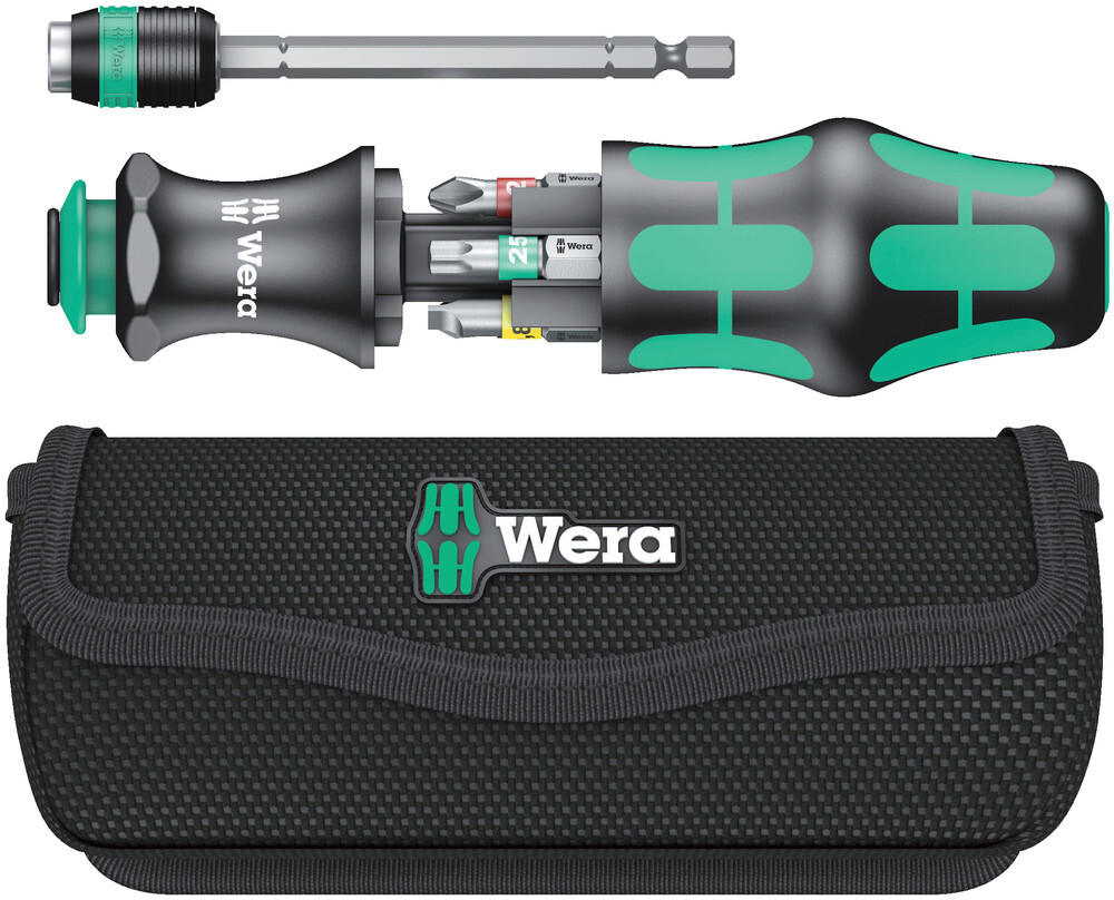 Embout de vissage interchangeable avec localisateur d'outil 1 Kraftform Kompakt WERA 8 pièces - 05051016001