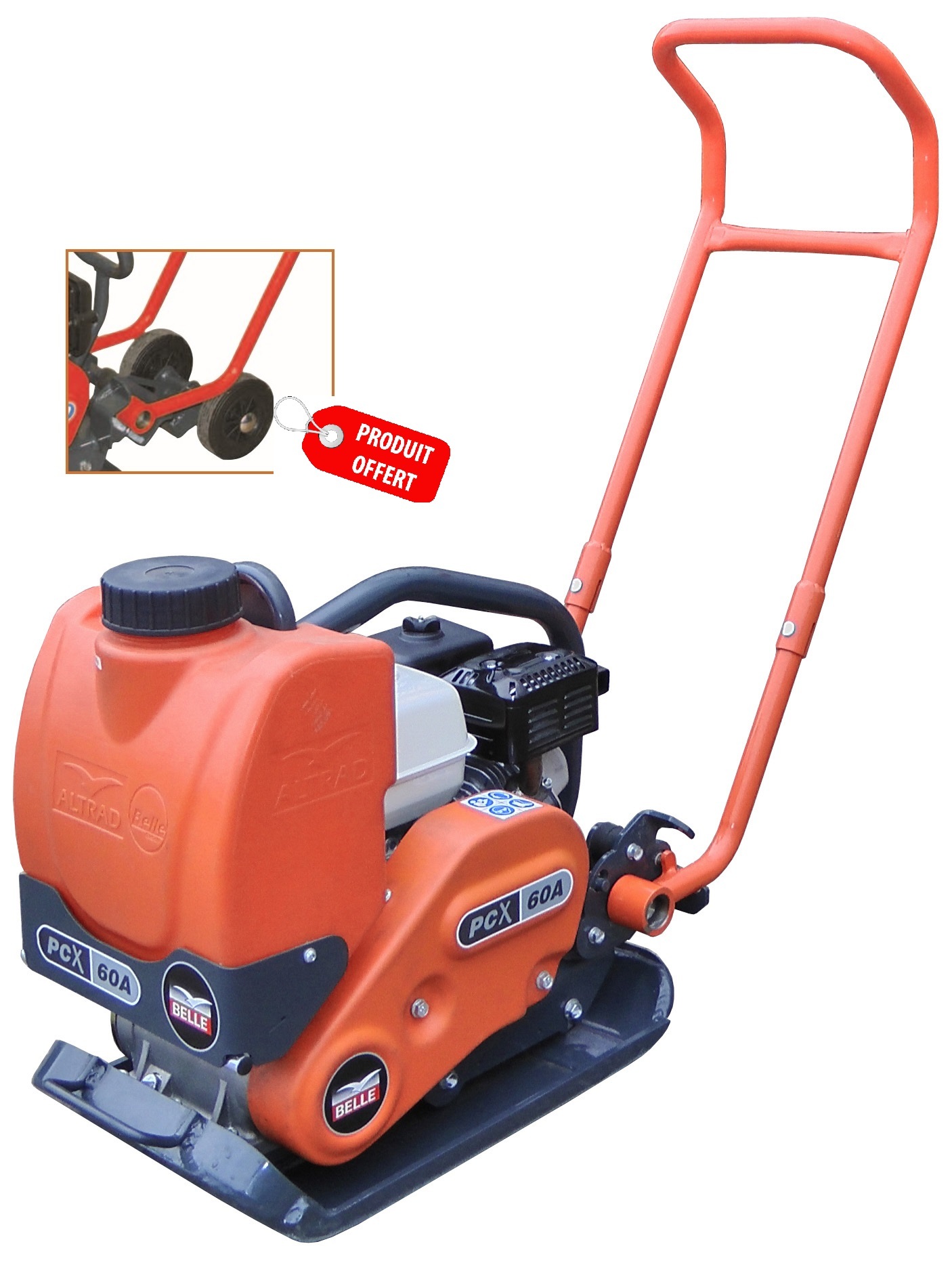 Plaque vibrante marche avant ALTRAD BELLE 35 cm 11 KN 74 Kg PCX60A - BPCU01