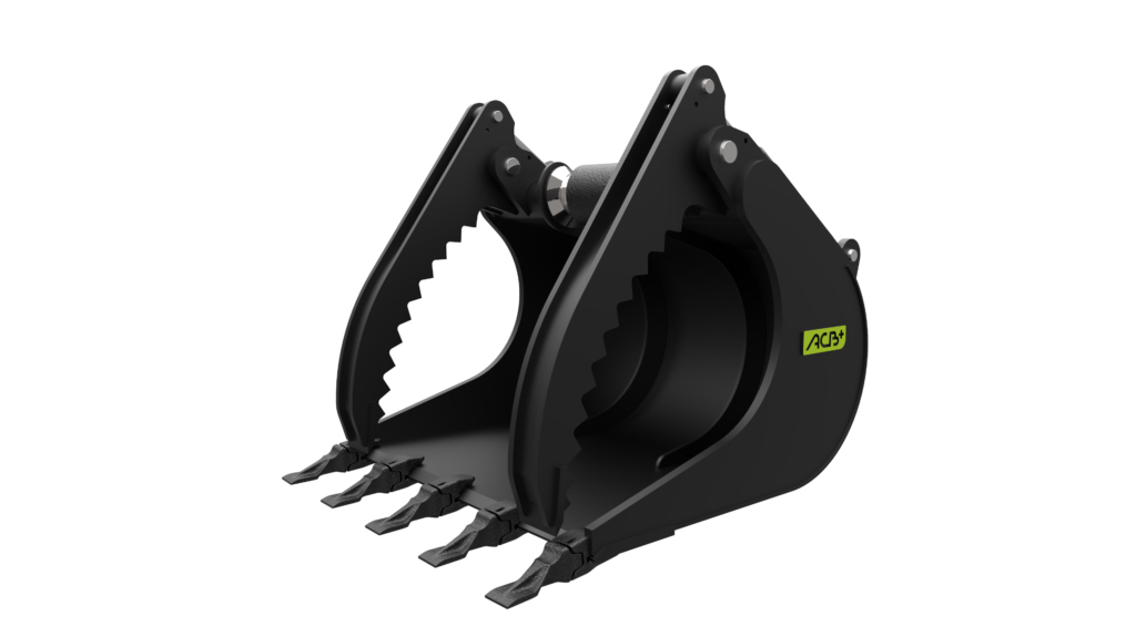 GODET GRIFFE OU GRAPPIN 600MM ACB REPRISE SUR AXES JCB 8025
