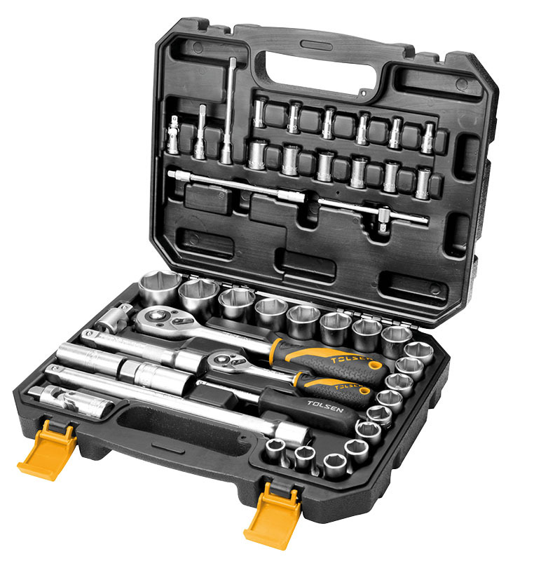 Coffret cliquet 1/4 & 1/2 39 pieces tolsen (15140) TOLSEN - 100101