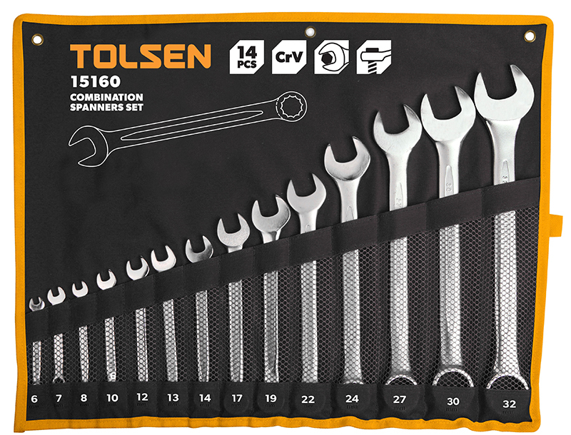 Kit 14 cles mixtes tolsen (15160) TOLSEN - 100106