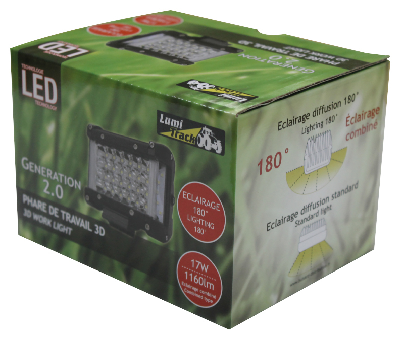 Phare de travail 34led 3d 1160lm combine lumitrack BUISARD - 724488