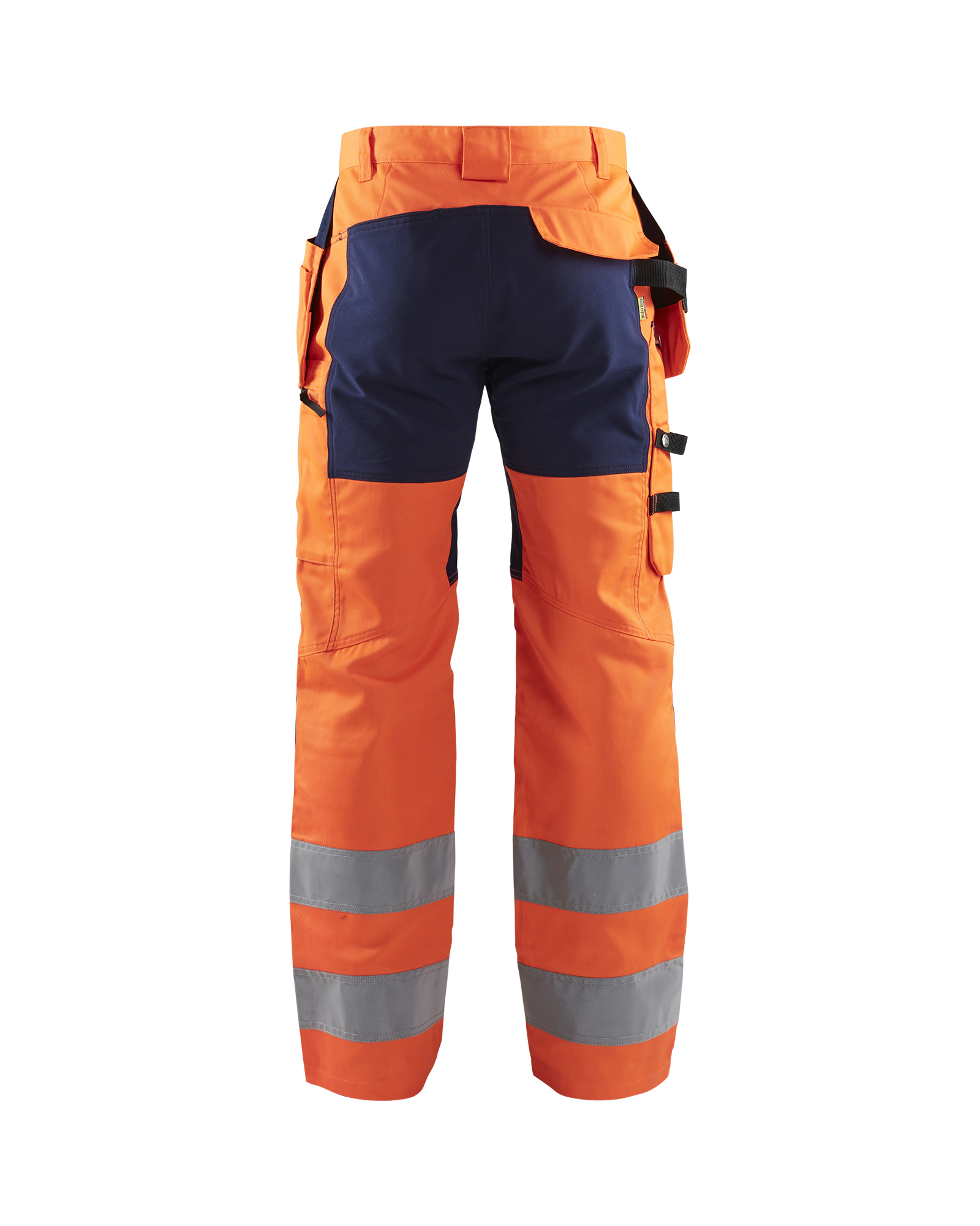 Pantalon artisan haute-visibilité +stretch Blåkläder 1552 Orange fluo/Marine Blaklader - 155218115389C