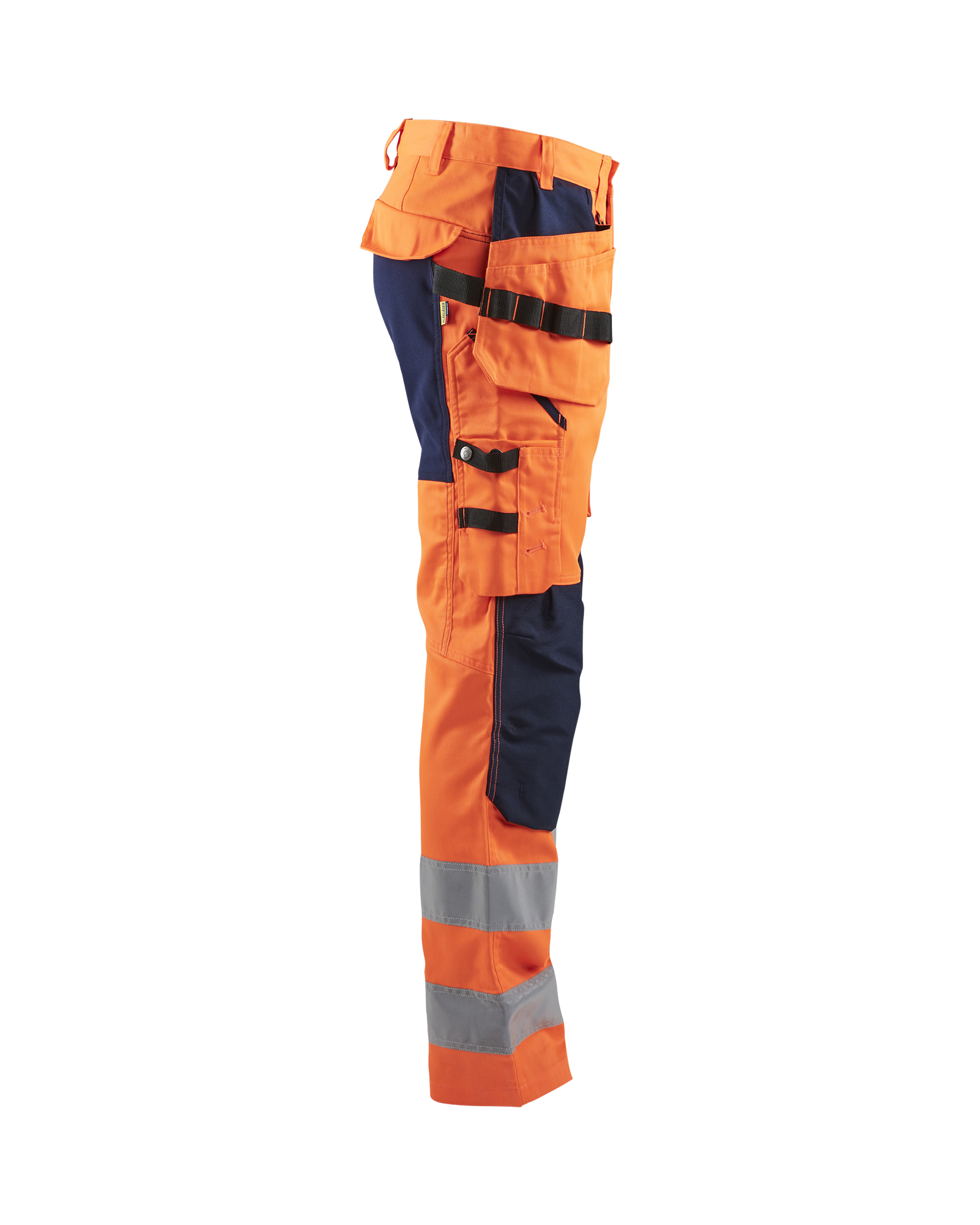 Pantalon artisan haute-visibilité +stretch Blåkläder 1552 Orange fluo/Marine Blaklader - 155218115389C