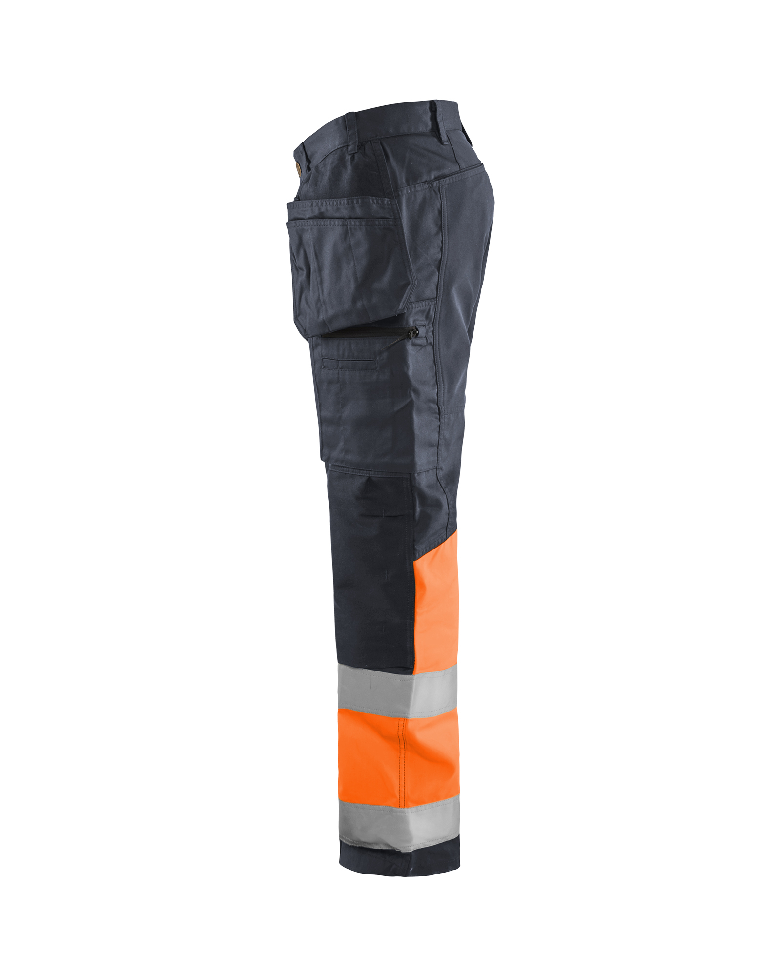 Pantalon artisan haute-visibilité +stretch Blåkläder 1558 Gris moyen/Orange fluo Blaklader - 155818119653C