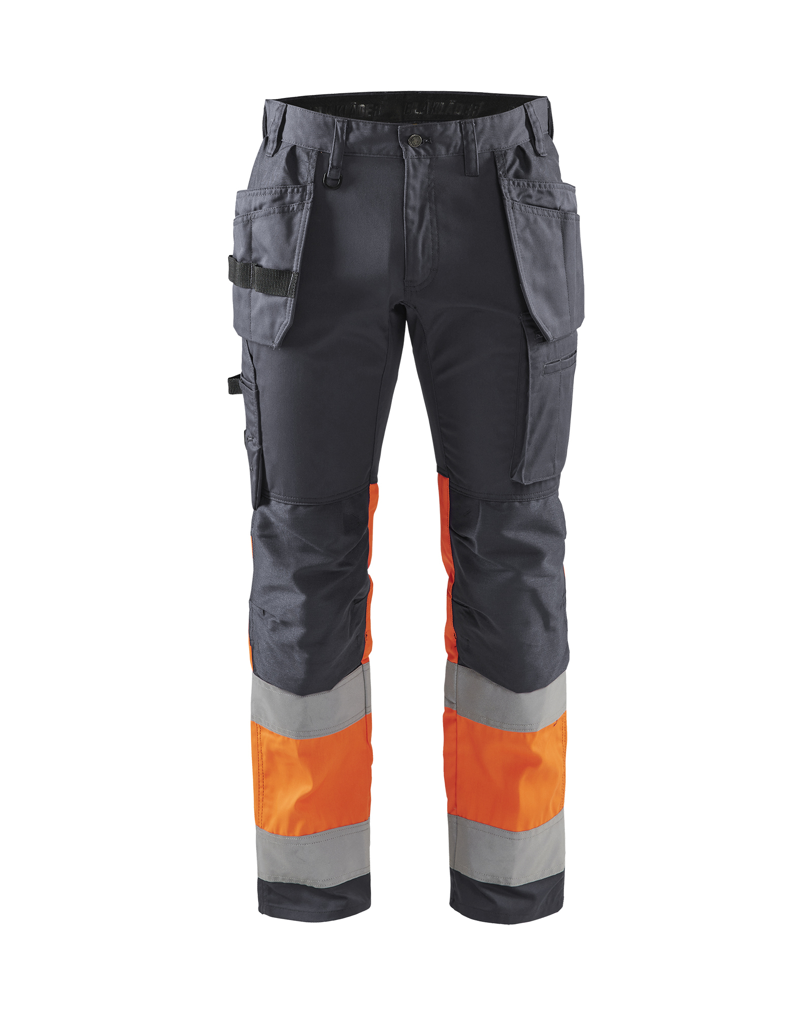 Pantalon artisan haute-visibilité +stretch Blåkläder 1558 Gris moyen/Orange fluo Blaklader - 155818119653C