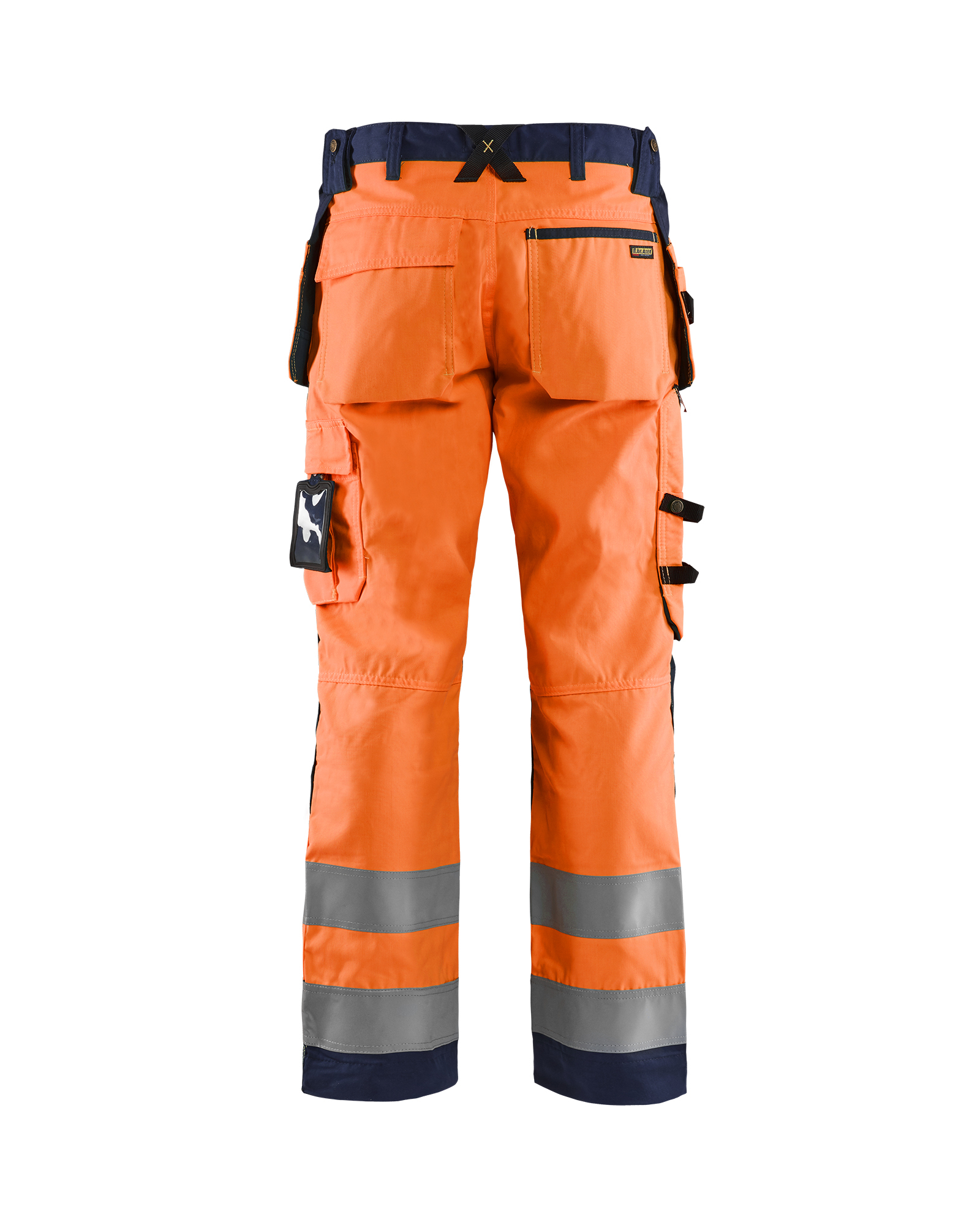 Pantalon artisan haute-visibilité Blåkläder 1568 Orange fluo/Marine Blaklader - 156818115389C