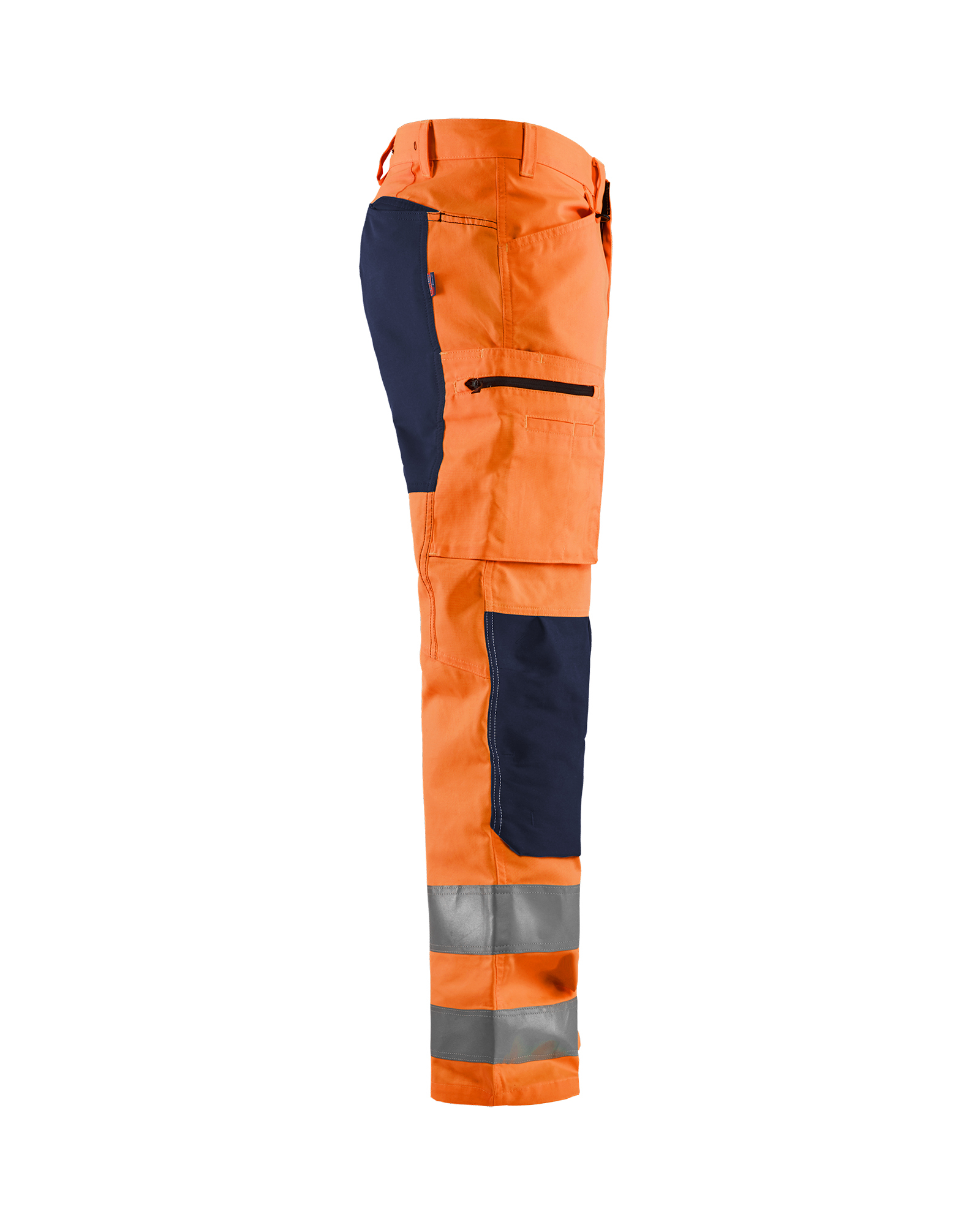 Pantalon artisan haute-visibilité +stretch Blåkläder 1585 Orange fluo/Marine Blaklader - 158518115389C