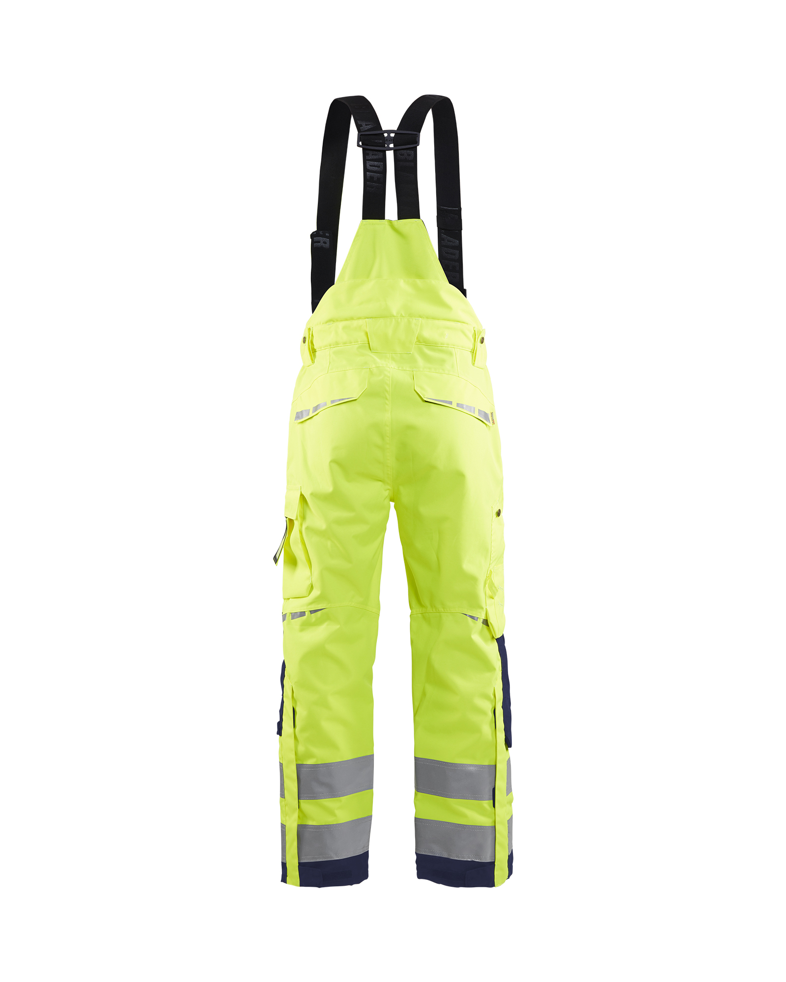 Pantalon à bretelles hardshell haute-visibilité Blåkläder 1867 Jaune fluo/Marine Blaklader - 186719773389C